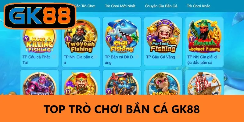 Một số trò chơi đặc sắc tại bắn cá GK88